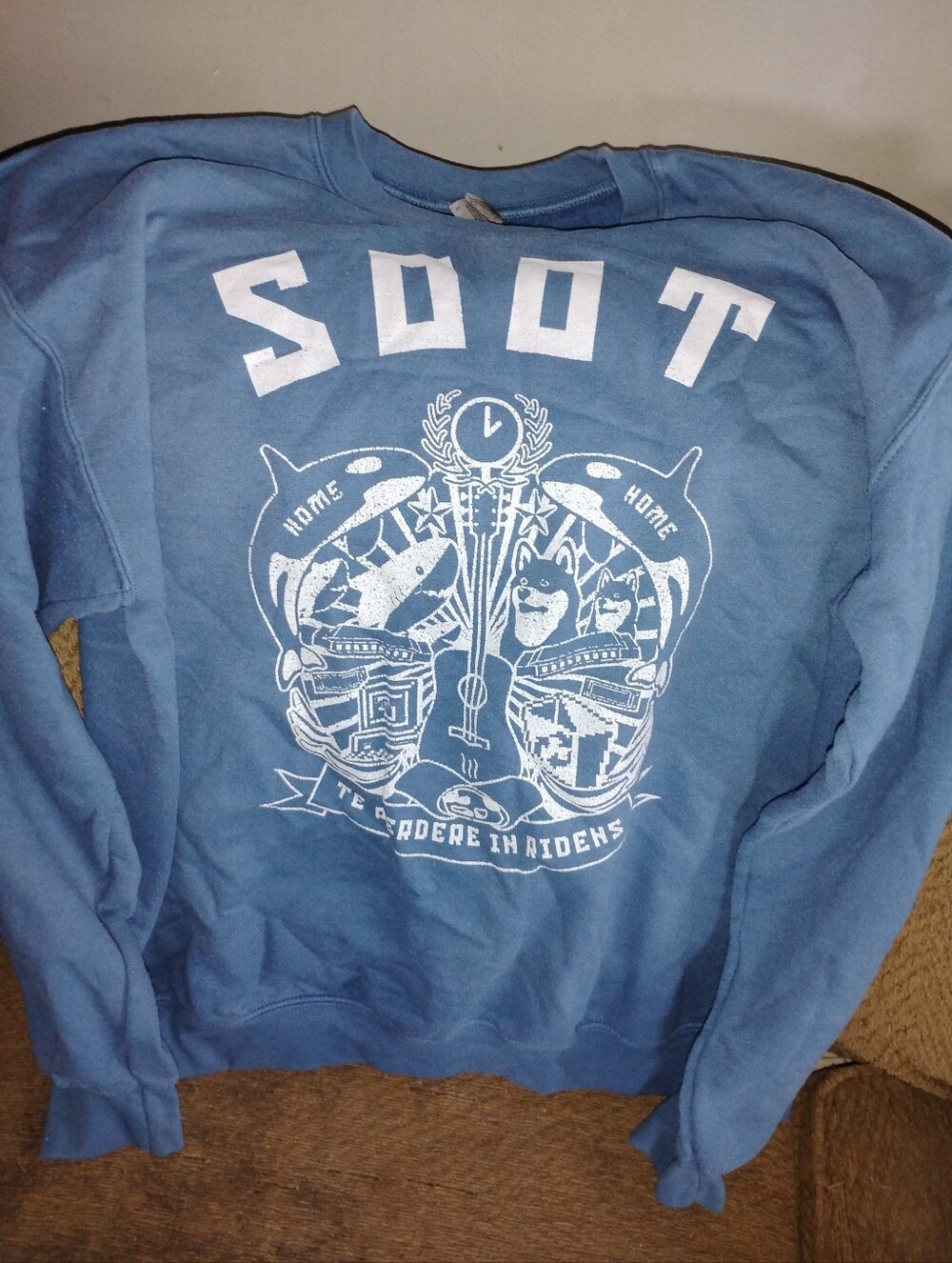 Blue Graphic Sweatshirt